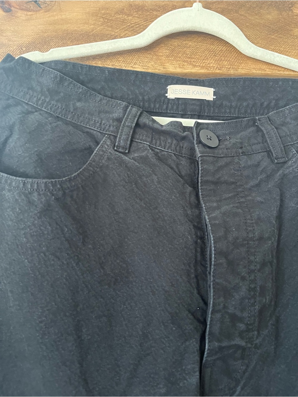 Jesse Kamm Wide Leg Pants in Black - Picture 2 of 6